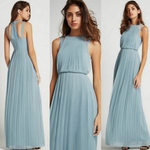 BCBGeneration high neck pleated maxi dress